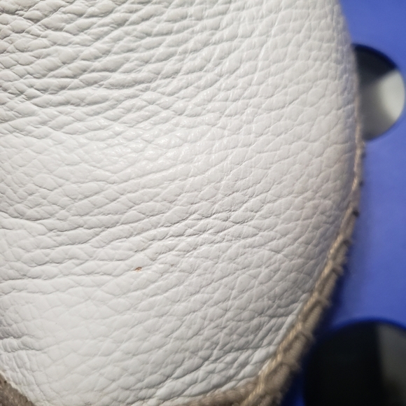 MAYPOL white leather eyelet espadrille flats - Picture 9 of 9